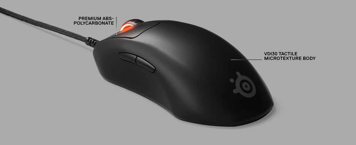 SteelSeries Prime Wired Esports Performance Gaming Mouse 18000 DPI TrueMove Pro Optical Sensor – Magnetic Optical Switches Mice
