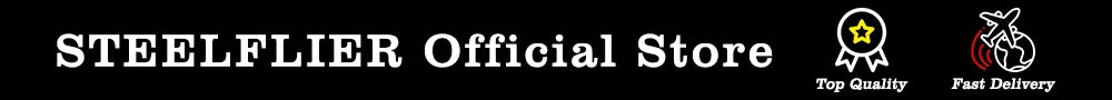 STEELFLIER Official SF740V New Quartz Pilot Series Swiss C3 Luminous 200M Waterproof VH31 Movement Men's Fashion Business Watch