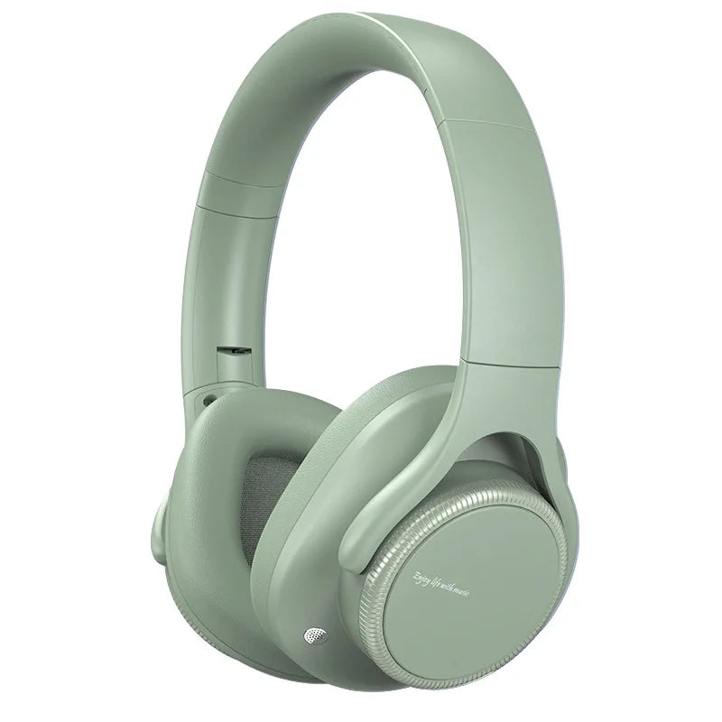 Casque ANC Bluetooth 6.0 sans fil supra-auriculaire avec volume rotatif, haut-parleur 40 mm, autonomie 50 h, Type-C, AUX 3,5 mm, léger
