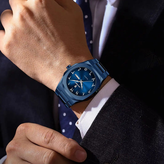 Relógio de luxo para homem POEDAGAR, relógio de quartzo à prova de água em aço inoxidável, relógio masculino com data e dia da semana, relógios de negócios para homem, Reloj Hombre