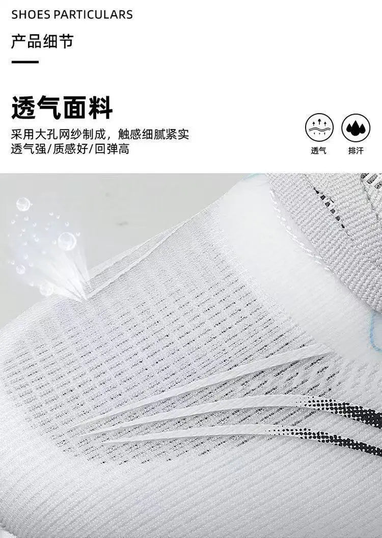 Breathable Mesh Men's Lightweight Casual Sneakers Non-Slip Soft Sole Running Shoes for Spring and Summer