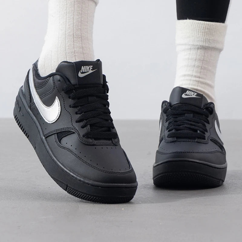 Nike Authentic Force Skateboarding Shoes for Women Black Hq1674-001 Free Shipping
