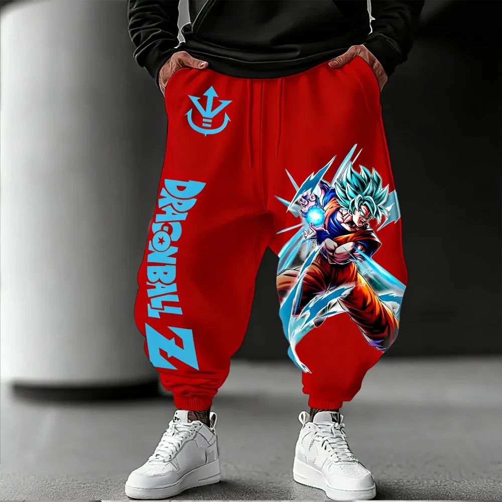Unisex Pure Cotton Pants Dragon Ball Goku 2026 Summer New Product Harajuku Anime Print American Hip-hop Loose Casual Pants