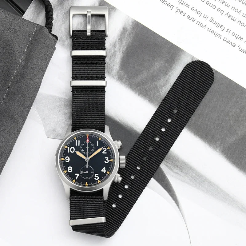 Militado VK61 VK67 Quarz-Chronographenuhr 39mm 316L-Edelstahlgehäuse 3 Zifferblätter wasserdicht 100M Multifunktions-Militäruhr