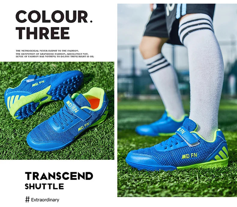 Personnalité : élégantes et confortables, baskets de sport pour garçons et filles, pour l'entraînement, en salle ou en extérieur, sur gazon, pour les jeunes et les étudiants, chaussures de football, pointures 29 à 39#