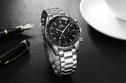 PAULAREIS P Brand Luxury Men Mechanical Watches Calendar Business Watch Men's Sports Waterproof Stainless Steel Automatic Watches