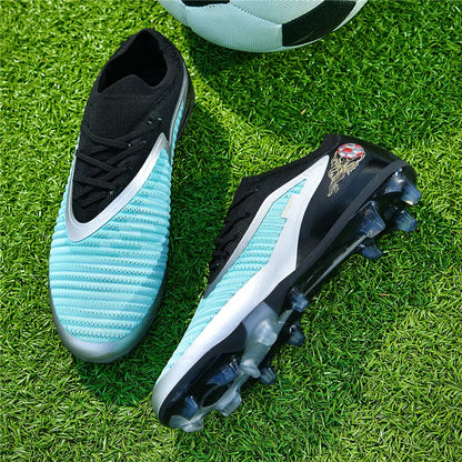 Neue Fußballschuhe für Herren, rutschfeste Fußballschuhe für Erwachsene, Outdoor-Sportschuhe für Jungen, lange Stollen, atmungsaktive und bequeme Trainings- und Wettkampf-Cleats