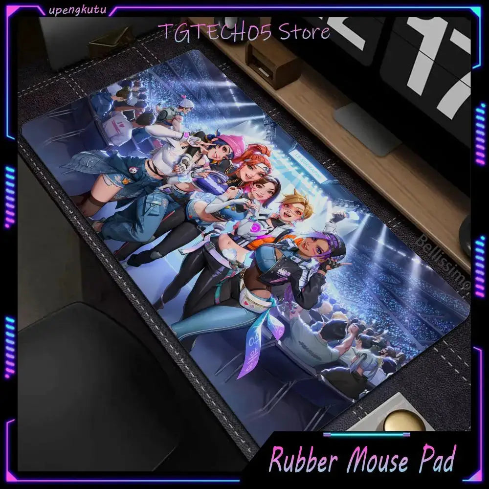 Large Overwatch PC Gamer Cabinet Mouse Pad Cute Pink Keyboard Expansion Pad Laptop Gaming Accessories Desk Mat Kawaii HD Carpet