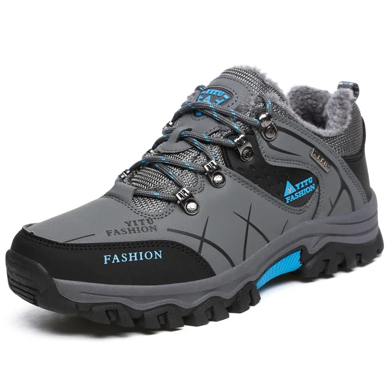 Herren-Wanderschuhe aus Veloursleder, Outdoor-Trail-Trekking-Sneaker, rutschfeste, atmungsaktive Kletterschuhe für Herren, Bergsportschuhe