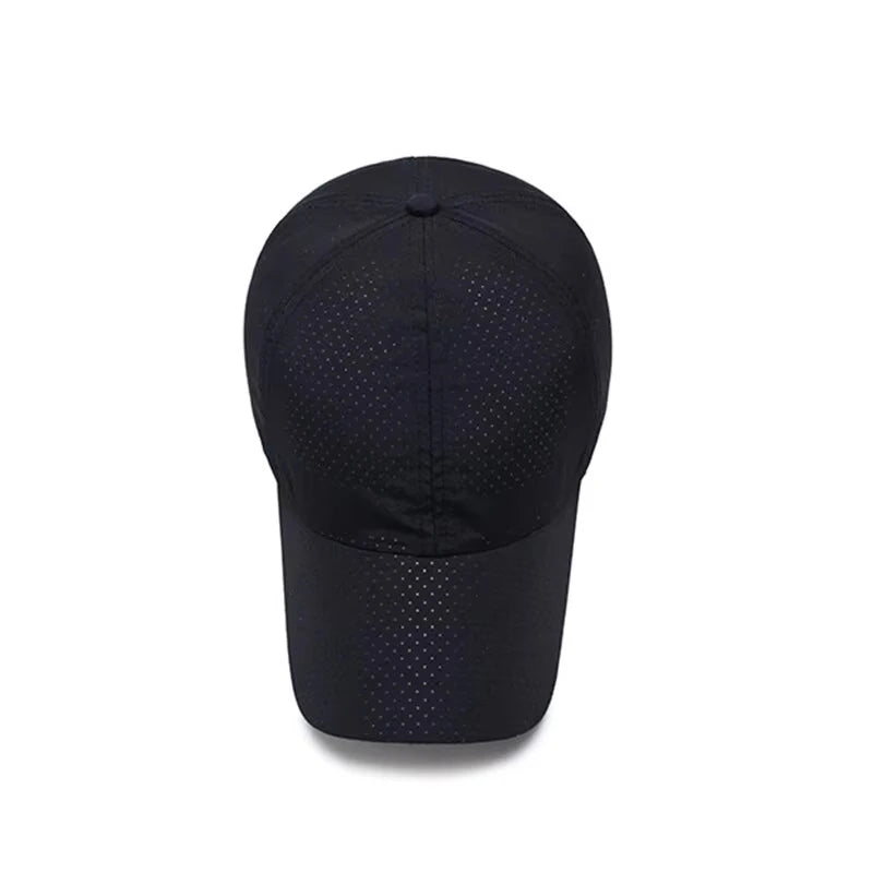 Mütze Herren Frühjahr/Sommer einfarbige Netzmütze Baseballmütze Damen Herbst Koreanische Ausgabe Sonnenschutzmütze Netz atmungsaktive Schirmmütze