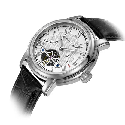 NEU Herren-Automatikuhr mit mechanischem Seagull ST25-Uhrwerk, modische Herrenarmbanduhr mit skelettierter Unruh, Casual-Business-Uhr 819.624