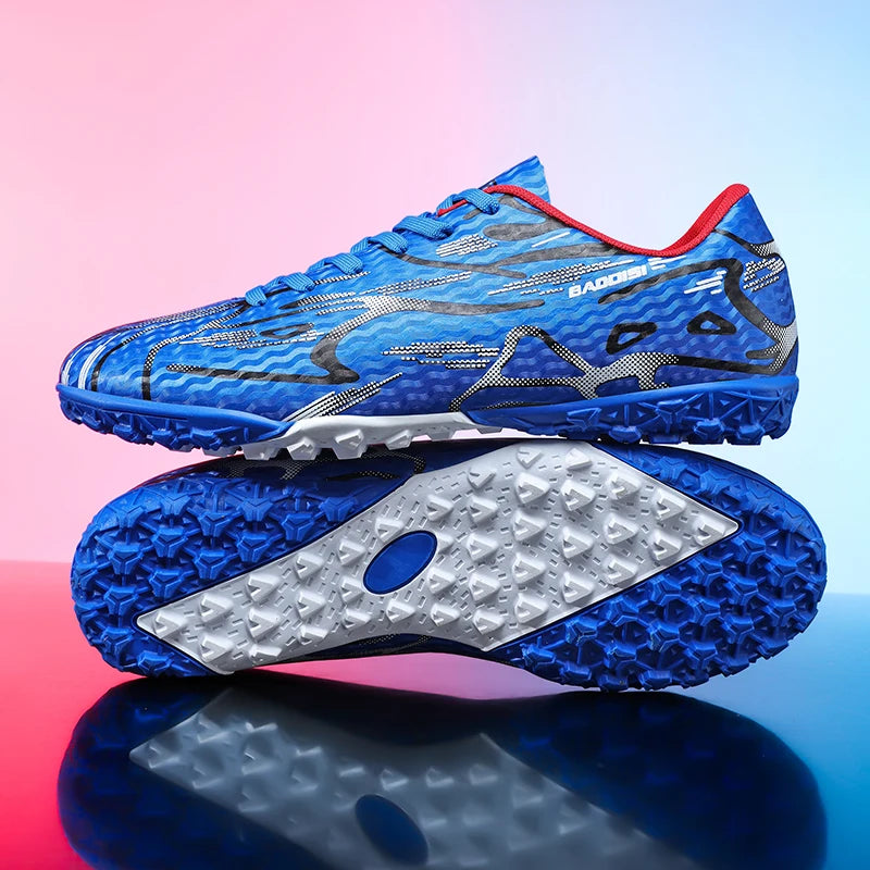 Neue Herren-Fußballschuhe TF Sport Trainings-Soccer-Schuhe, weich, ultraleicht, atmungsaktiv, professionelle Unisex-Sneaker, Rasen-Stollenschuhe für Matches