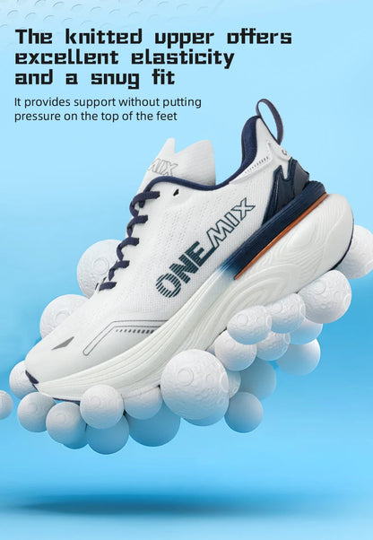 Chaussures de jogging ONEMIX Bumper Max : baskets unisexes légères, résistantes à l'usure, tendance, pour la course à pied et le fitness