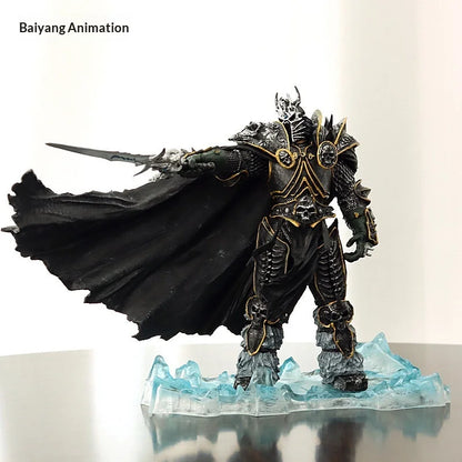 Hot Baiyang Anime World Of Warcraft Lich King Arthas Death Knight Gk Figure Statue Collectible Model Desktop Ornament For Men