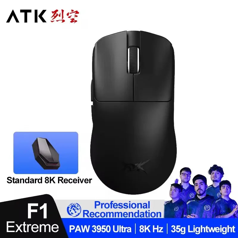 ATK BlazingSky F1 Extreme kabellose Gaming-Maus PAW3950 Ultra Dual-Mode 8000Hz 35g leichte E-Sports-FPS-Maus
