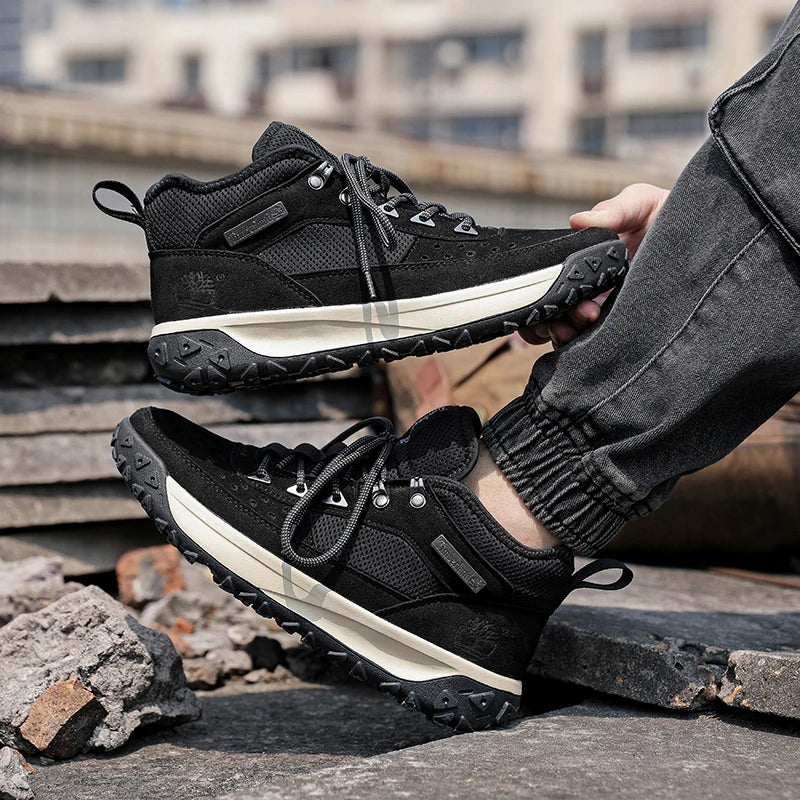 2025 Autumn High-quality Mens Casual Shoes Versatile Trendy Outdoor Wear-resistant Hiking Shoes Lightweight Soft Sports Shoes