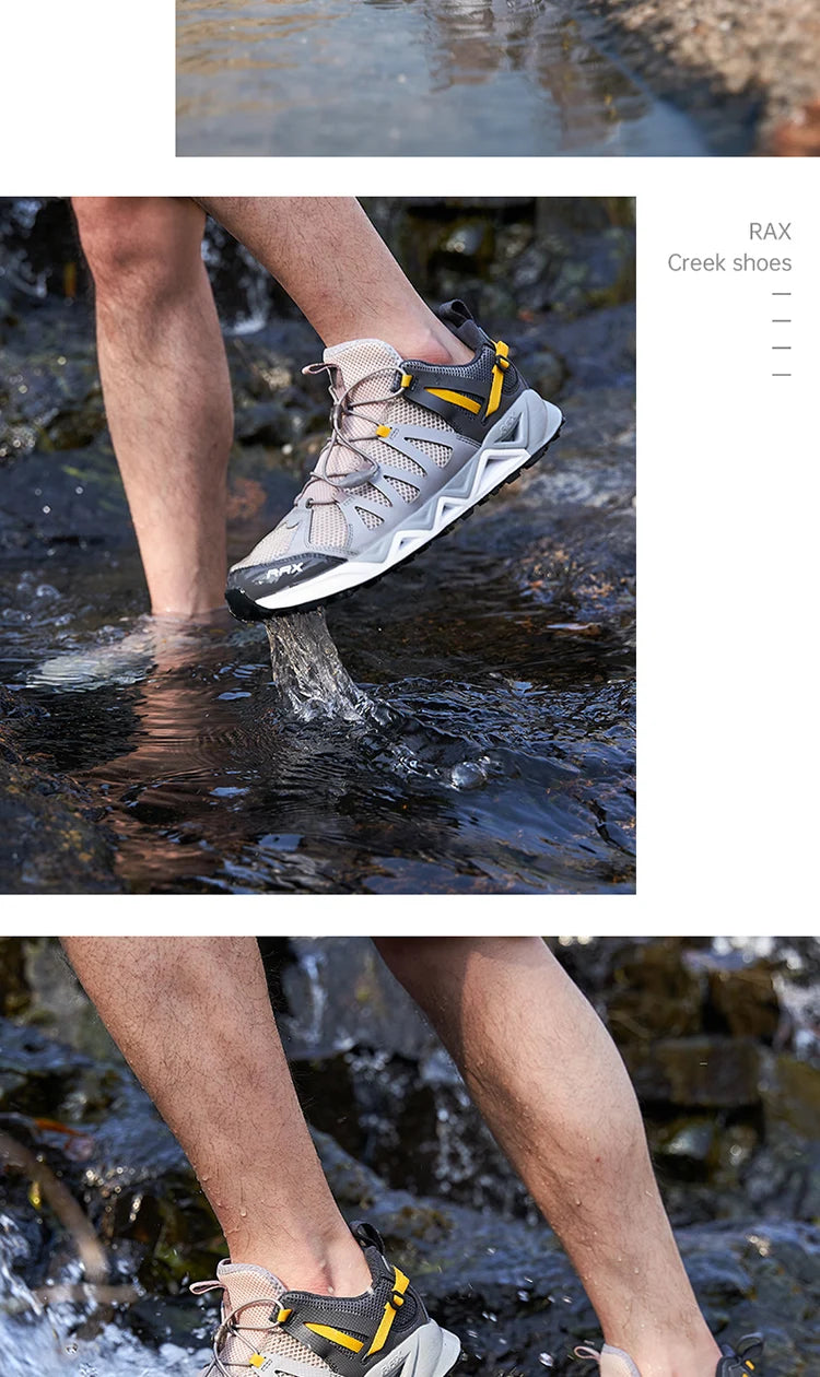 RAX Upstreams : chaussures aquatiques pour homme, baskets de sport de plein air pour homme, sandales d'été pour la plage, chaussures de pêche, chaussures de natation