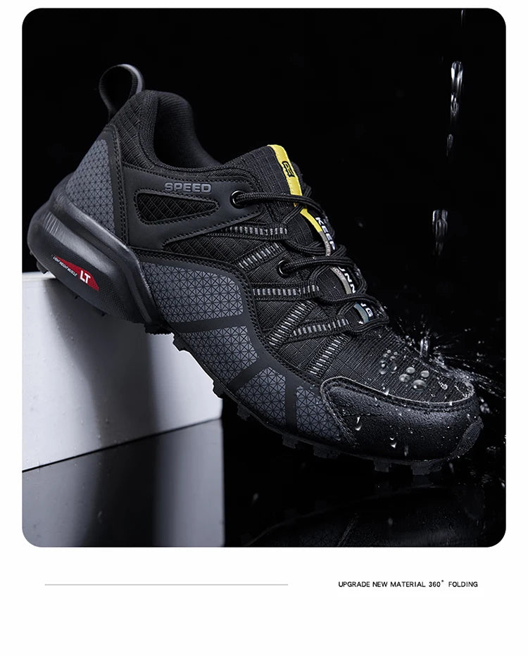 Herenwandelschoenen voor alle terreinen – outdoor sportschoenen van ademend mesh, antislip en slijtvast, voor wandelen en fietsen outdoor