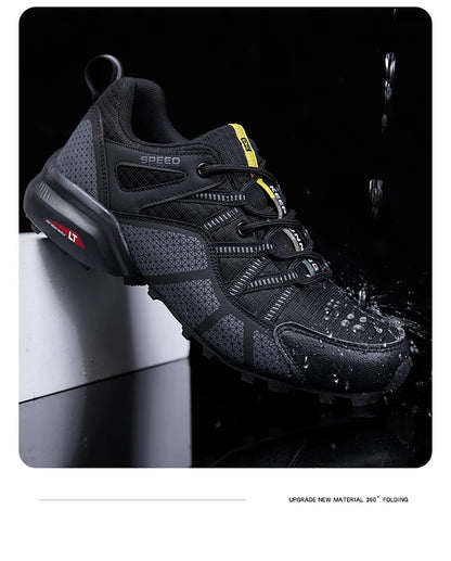 Herenwandelschoenen voor alle terreinen – outdoor sportschoenen van ademend mesh, antislip en slijtvast, voor wandelen en fietsen outdoor