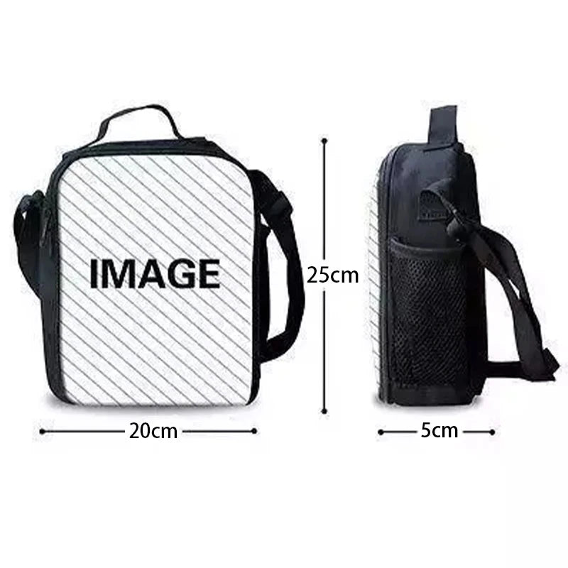 Hot Game Fortnite Child Insulated Large Capacity Bag for Boys and Girls Student Outdoor Picnic Reusable Thermal Cooler Lunch Box