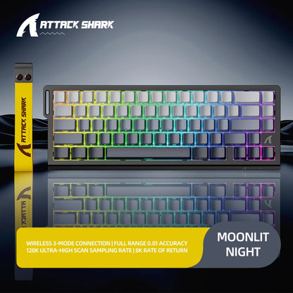 Magnetic Switch Keyboard ATTACK SHARK X68HE X68PRO HE and FREEWOLF F68 Wired F68Pro Wireless for Pro Gaming 0.01mm Rapid Trigger