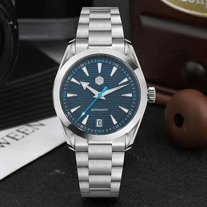 San Martin 38mm Chronometer Men Watch SN0113W V2 ST2130 Automatic Movement Sapphire BGW9 Luminous Waterproof 100m Watches