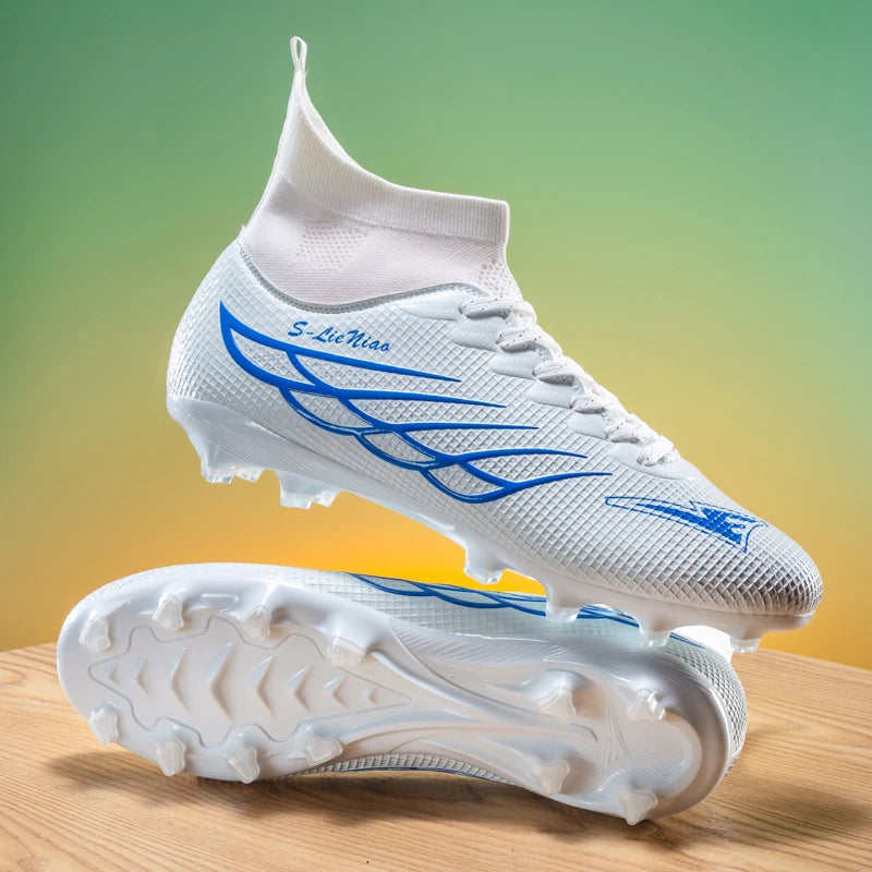 Nouvelles chaussures de football pour hommes, chaussures de sport pour terrain gazonné, chaussures de football pour matchs en plein air, chaussures d'entraînement professionnelles antidérapantes, chaussures ultralégère