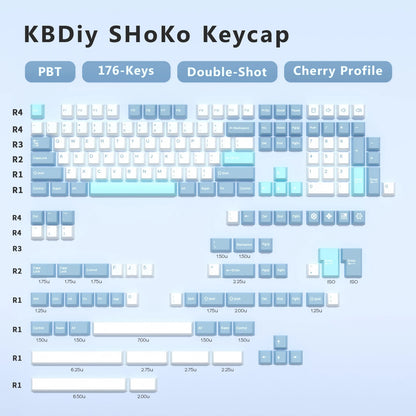 KBDiy GMK MarrsGreen Keycap tasti profilo Cherry Double Shot PBT ISO per kit tastiera meccanica gamer DIY Gaming Point KeyCap