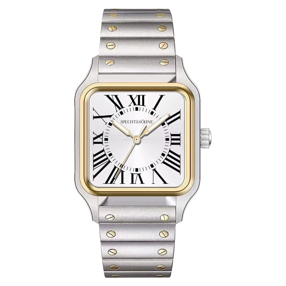 2025 New 34MM Specht & Söhne Quartz Watches Japan VH31 Movt Sapphire Blue Color Ultrathin Stainless Steel Relogio Masculino