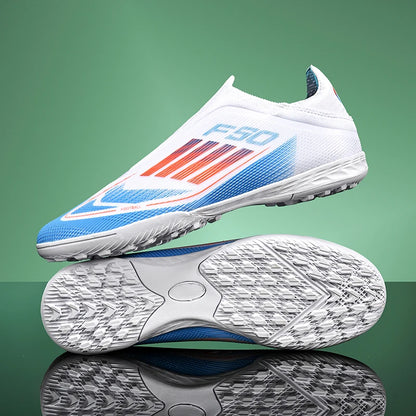 Nouvelles chaussures de football pour hommes, crampons de sport d'extérieur pour garçons et adultes, bottes de football d'entraînement respirantes, antidérapantes, à crampons longs, confortables