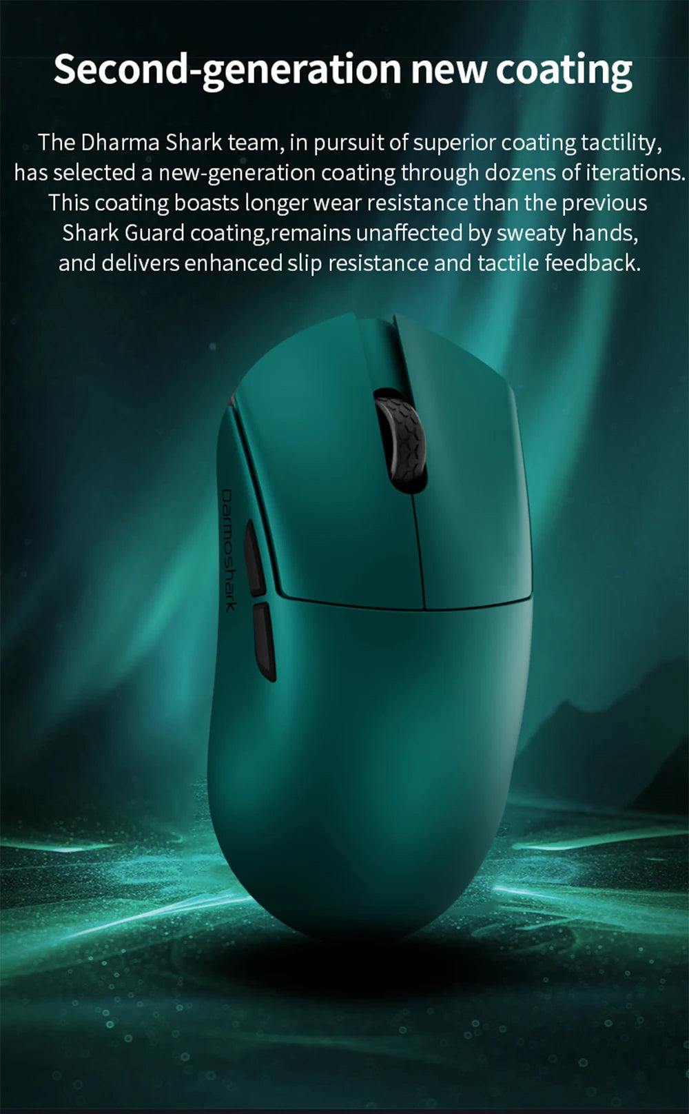 Darmoshark M3 V2 Gaming Mouse Double 8K Wireless Tri Mode 26KDPI PAW3395 Sensor Big Hand Game Macro Mouse For Computer Laptop PC