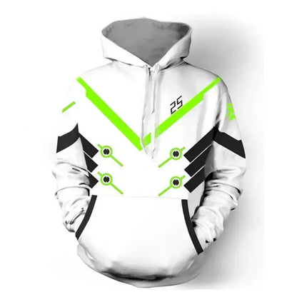 Anime Game Hoodie Sweatshirt 3D Printing Overwatch D.Va DJ Cosplay Costume Women Men Couple Hooded Jacket Top Clothing