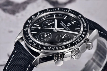PAGANI DESIGN New AR Sapphire Quartz luxury men's watches 500 vitometer Circle Sport M 100 waterproof chronograph 316L all-steel Japan Movt Luminous man Watch