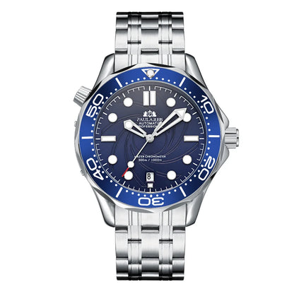 Luxury Automatic Watch for Men Stainless Steel Waterproof Calendar Mechanical Watches Fashion Casual Mens Watches Reloj Hombre
