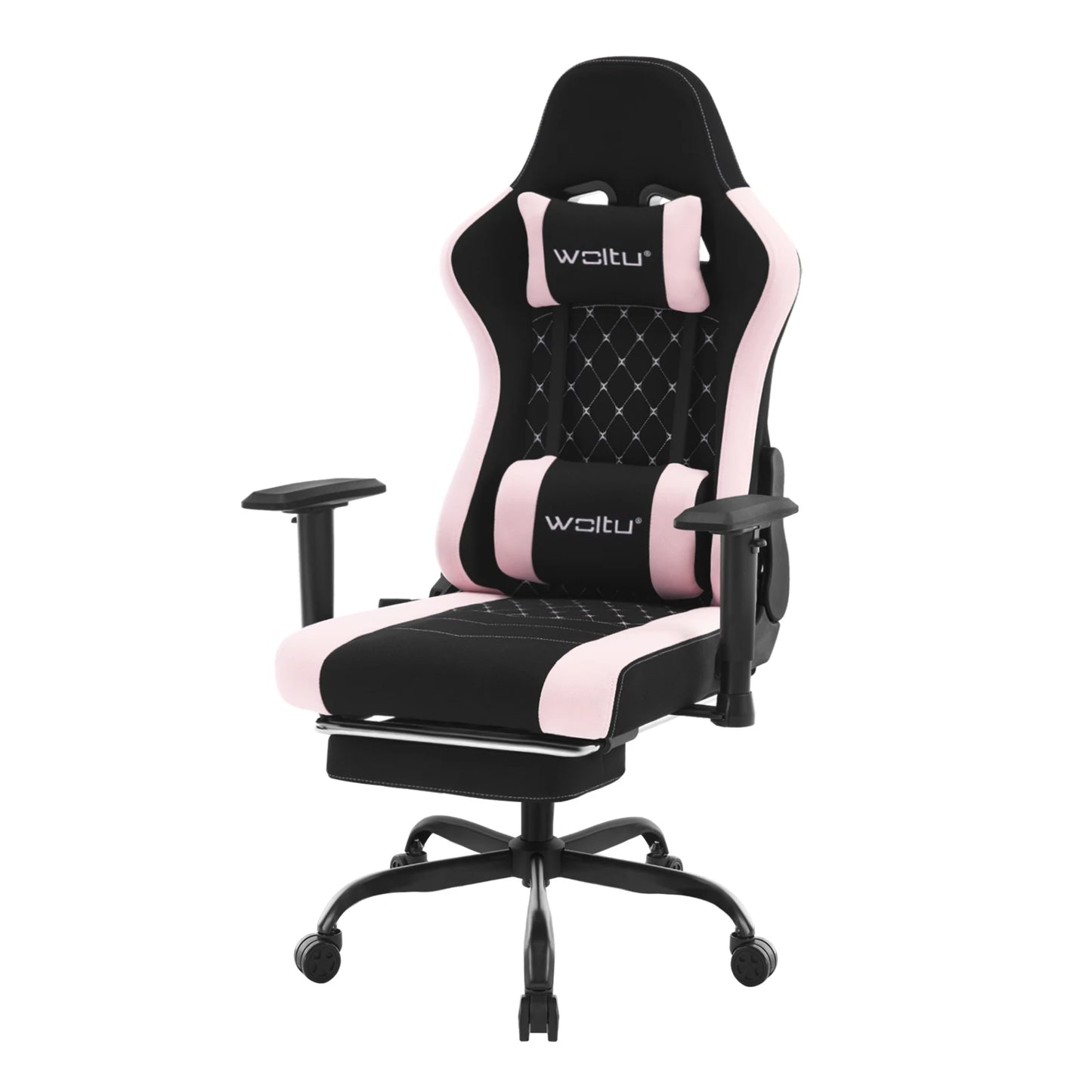 WOLTU Massage Gaming Chair Ergonomic Adjustable Height Office Armchair with Headrest Footrest Swivel Chair Mesh Computer Chair