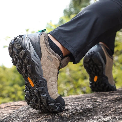 HUMTTO Sapatilhas de Caminhada para Homem, Designer de Luxo, Inverno, Escalada e Trekking, para Homem, em Pele, Outdoor, Desporto e Trabalho, 110282A