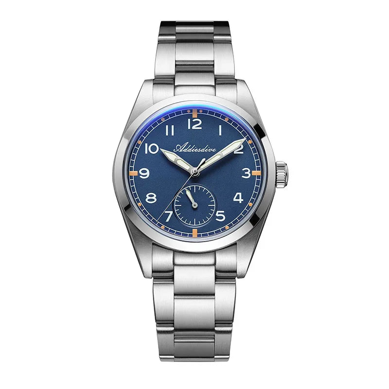 Relógio de quartzo ADDIESDIVE 36mm para homem VH60, luminoso BGW9, vidro em cúpula tipo bolha, resistente à água 10Bar, em aço inoxidável