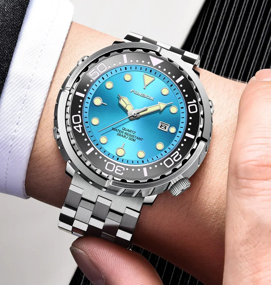 2024 Men Watch Outdoor Sports Quartz Watches Men Waterproof Chronograph Wristwatch Mens Military Clock Man Relogio Masculino