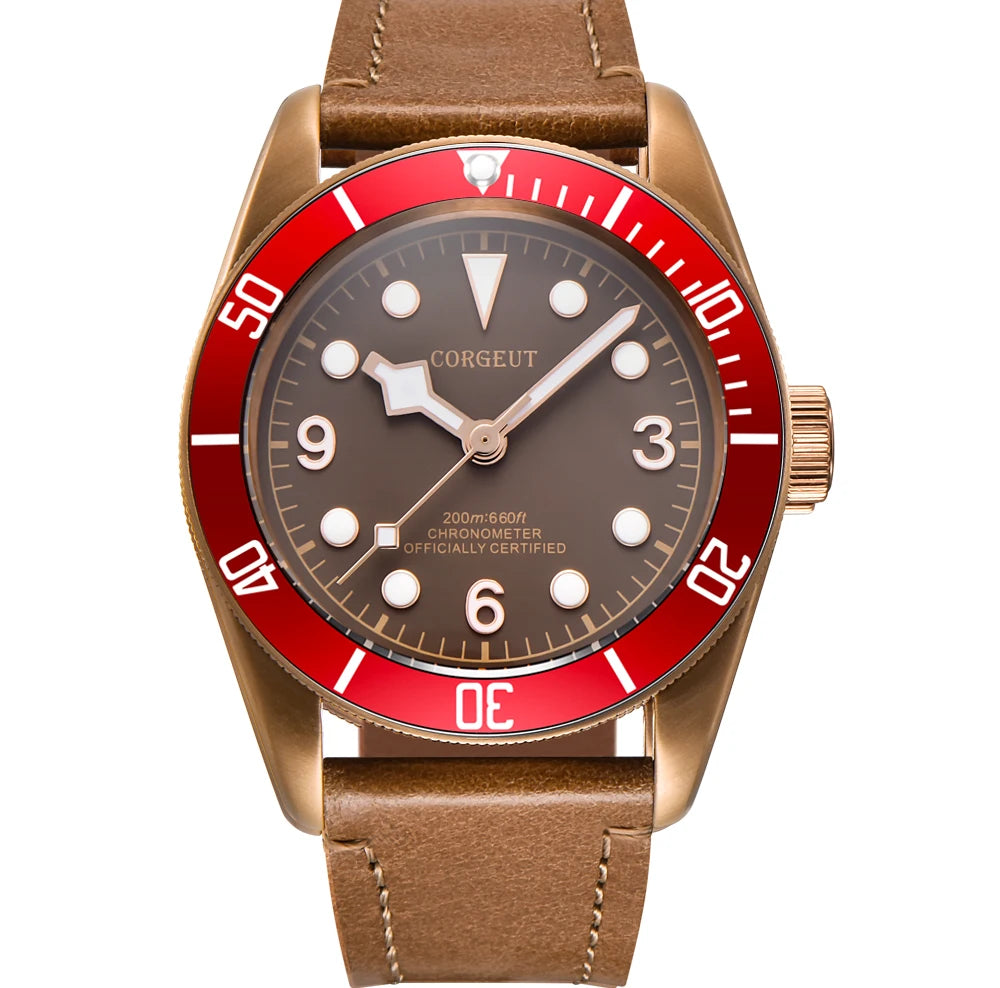 Luxury JapanCorgeut 41mm Automatic Men Watch PVD Case Sapphire Military Male 10BAR wim Watches Luminous Mechanical WristWatches