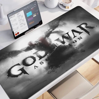 Xxl Mouse Pad God of War Gaming Accessories Keyboard Computer Carpet Game Desk Mat 90x40cm Large Pc Gamer Cabinet Table Mousepad