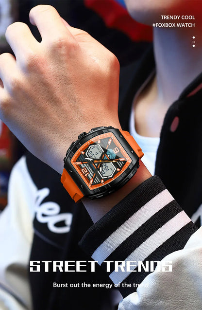 LIGE Digital Men Military Watch 50m Waterproof Wristwatch LED Quartz Clock Sport Watch Male Big Watches Men Relogios Masculino