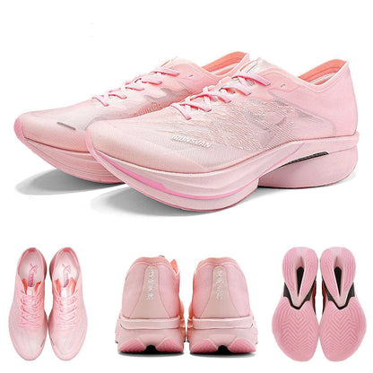IRUNSVAN Chaussures de sport à semelle en carbone Chaussures de course à pied professionnelles pour marathon Chaussures de jogging respirantes et amortissantes unisexe 095