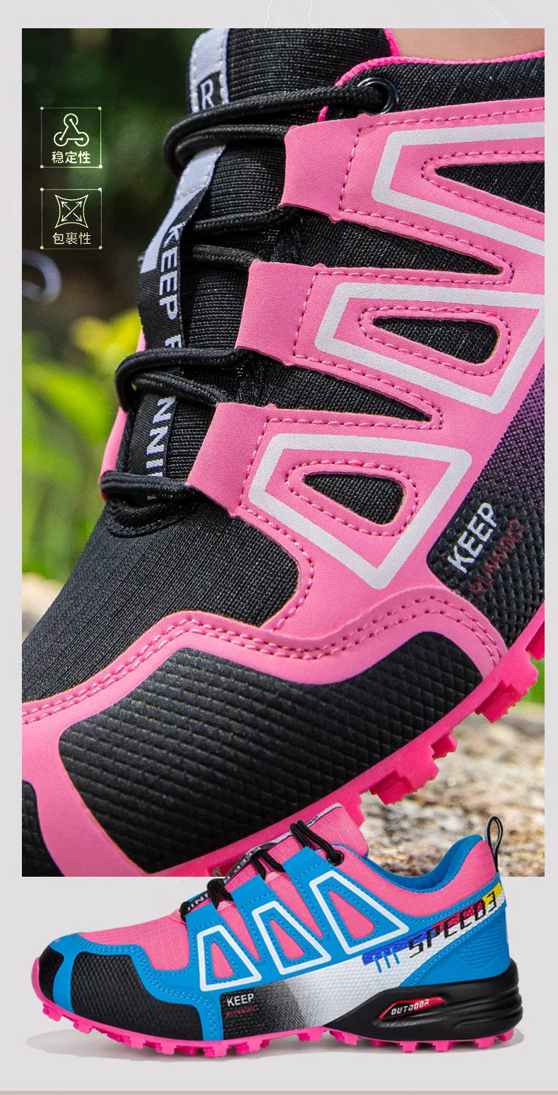 Women's Waterproof Hiking Shoes Outdoor Sports Shoes Women's Walking Travel Sports Shoes Bicycle Sports Shoes Running Sports Sho