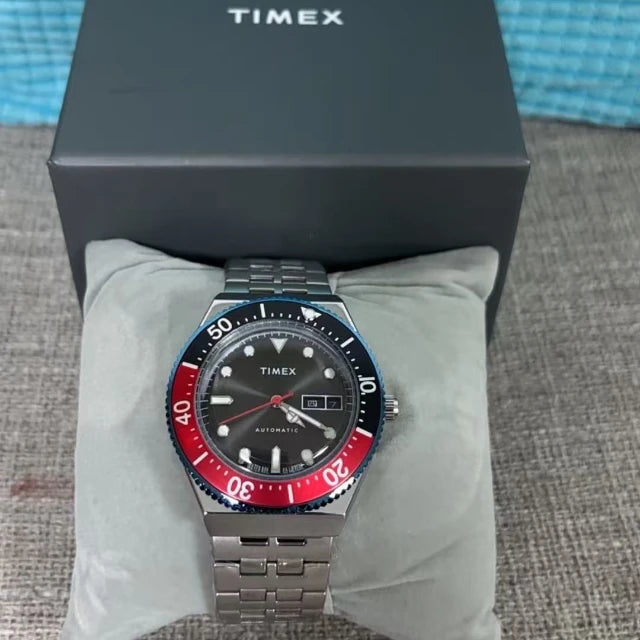 TIMEX Automatic Brand Men's Watch Luxury Leisure Multifunction Watches for Men Calendar Steel Strip Wristwatch