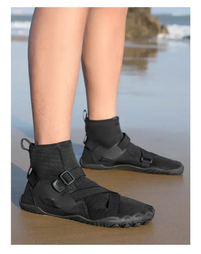 Zapatillas deportivas de exterior para senderismo y vadeo, unisex, para natación, calzado acuático de caña alta barefoot, zapatos aqua para playa, fitness, buceo y surf