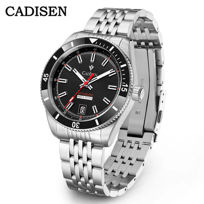 NEW 2025 CADISEN Mens Watches Mechanical Wristwatch For Men Automatic Watch Men Japan 8215 Ceramic Bezel 10Bar Waterproof Clock