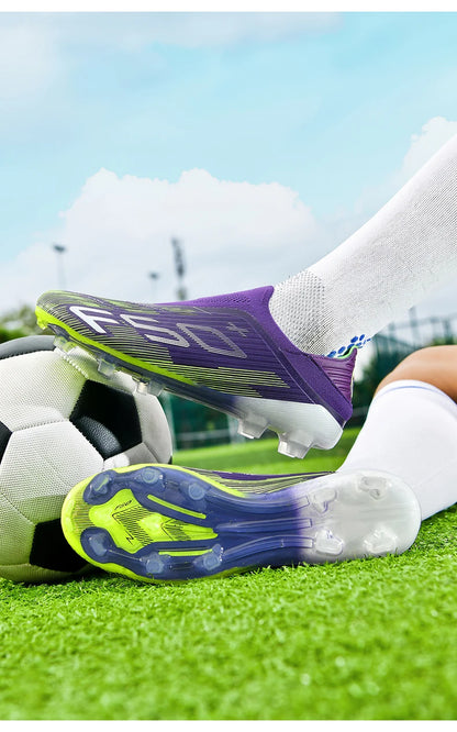 New Men's Soccer Shoes Futsal Football Boots Sneakers Match Grass Cleats High-Quality Non-Slip Indoor Hot-Selling High-Top Outdoor