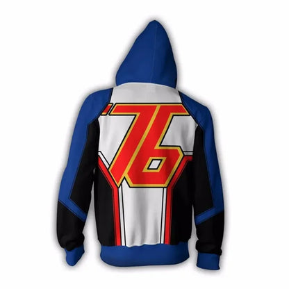Anime Game Hoodie Sweatshirt 3D Printing Overwatch D.Va DJ Cosplay Costume Women Men Couple Hooded Jacket Top Clothing