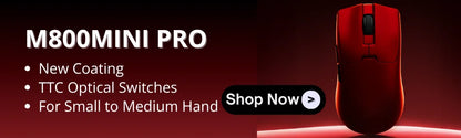 Delux M900PRO ultralet version trådløs gamingmus ergonomisk 1K/8K polling rate 50g PAW3395 til højre stor hånd PC-gamer