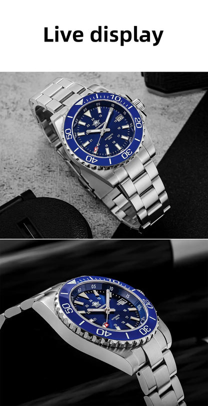 ADDIESDIVE Men Luxury Watch Sapphire Crystal Ceramic Ring 20Bar Diving Luminous Automatic Mechanical Watch Exquisite Gift Clock